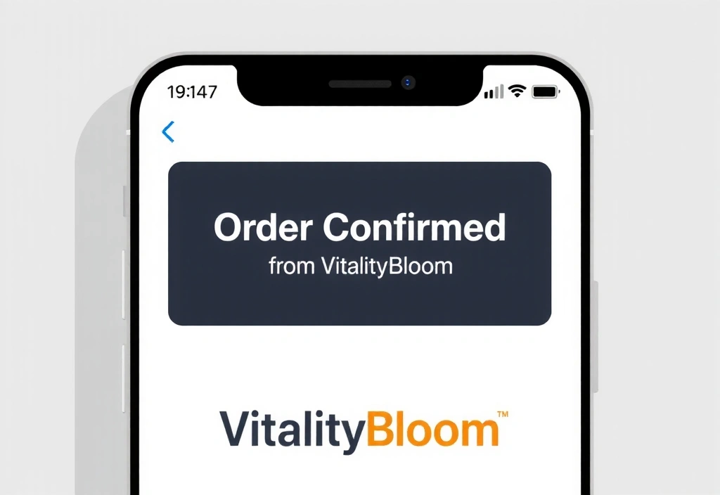 Order confirmation email
