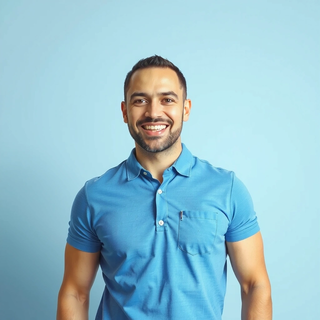 Man with high energy